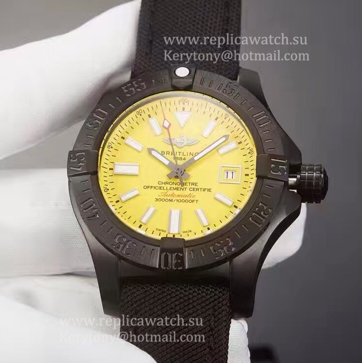 Best Price Breitling Avenger II Seawolf Limited Edition M17331E2/I530-101W PVD Yellow Dial 2836