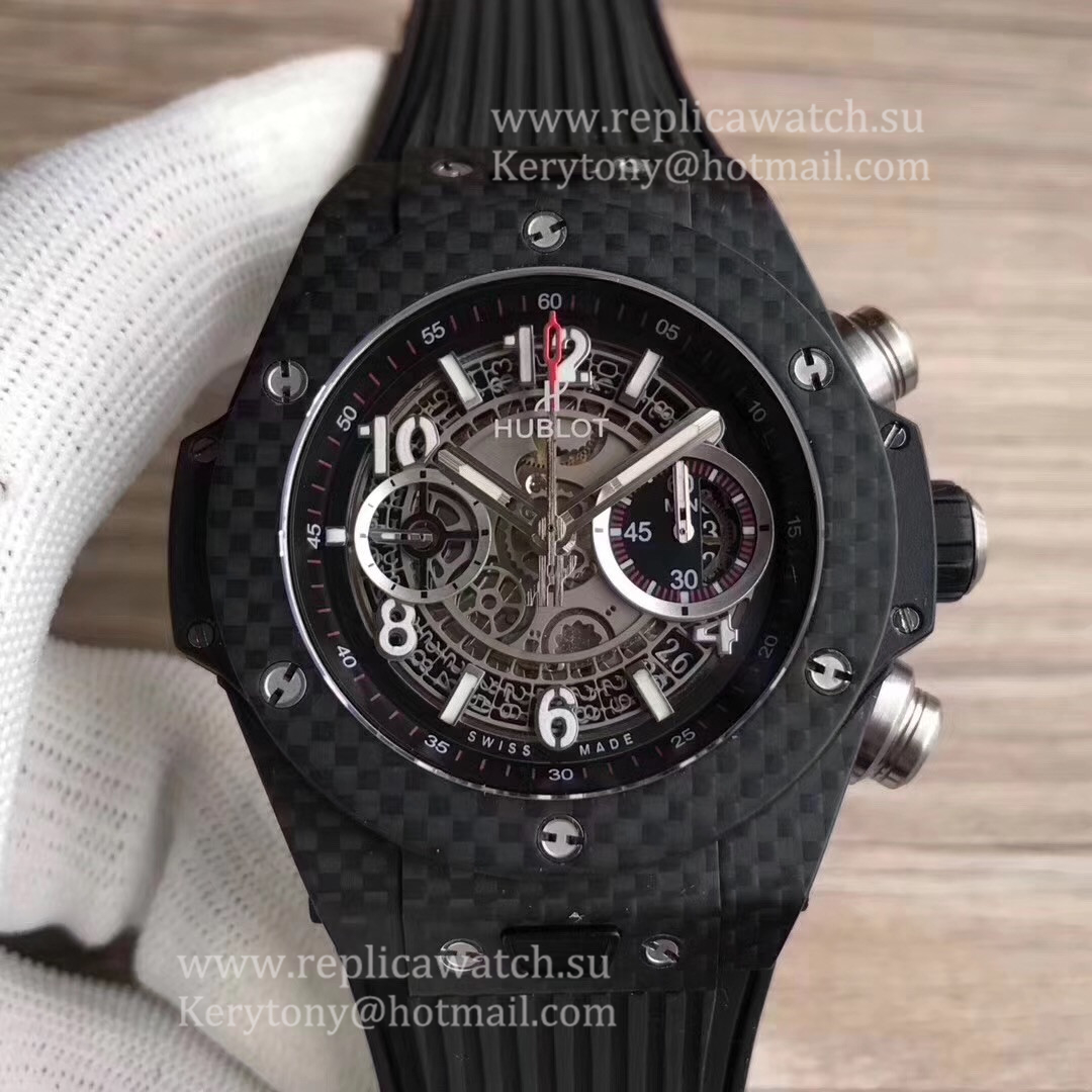 Shop Hublot Big Bang Unico Carbon 411.QX.1170.RX 3AF Carbon Fiber Skeleton Dial HUB1242
