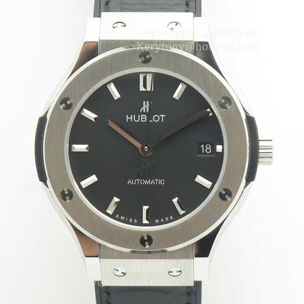 Shop Hublot Classic Fusion Titanium 38mm 511.NX.1171.LR JJF V2 Titanium Black Dial HUB1112
