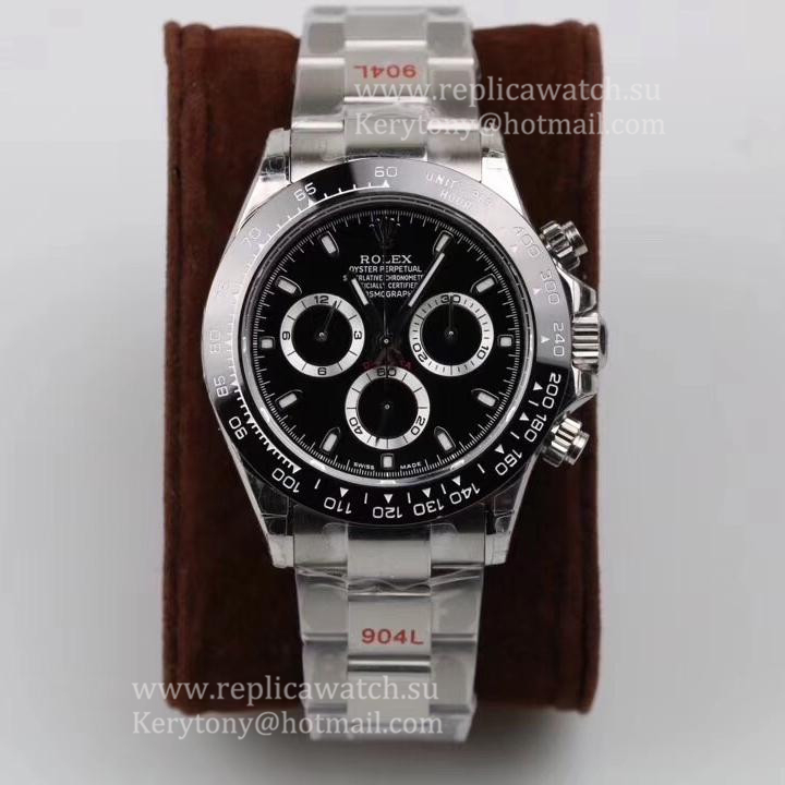 NEW Replica R01ex Daytona  116500 LN GMF SS 904L Black Dial 4130