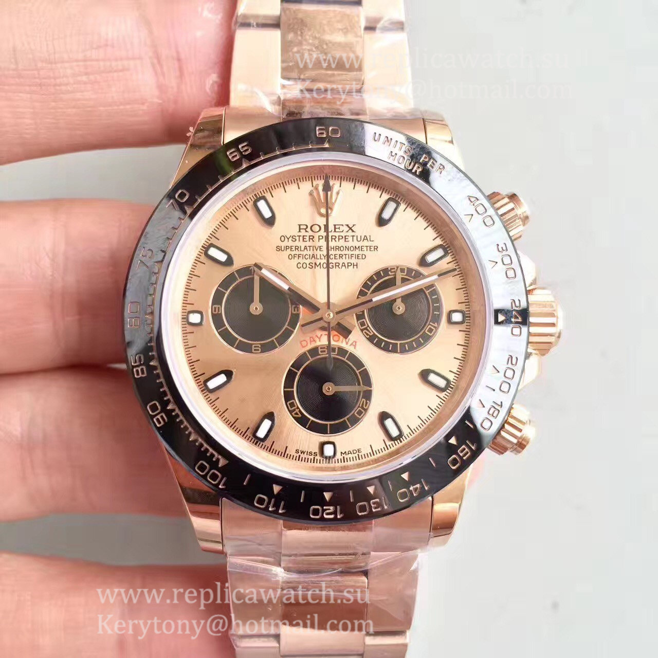 Shop R01ex Daytona  116515 LN JHF Rose Gold Champagne Dial 4130