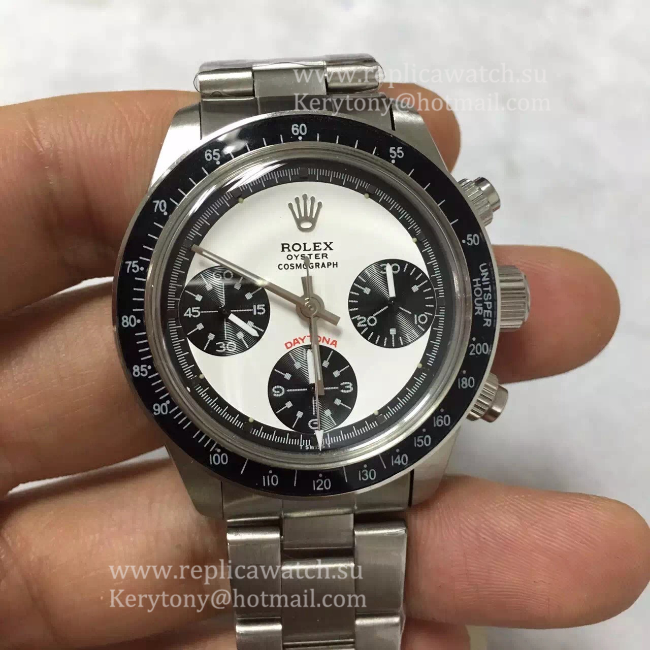Fake R01ex Daytona  6263 Paul Newman Noob Factory SS White Dial 7750 Run 9@SEC