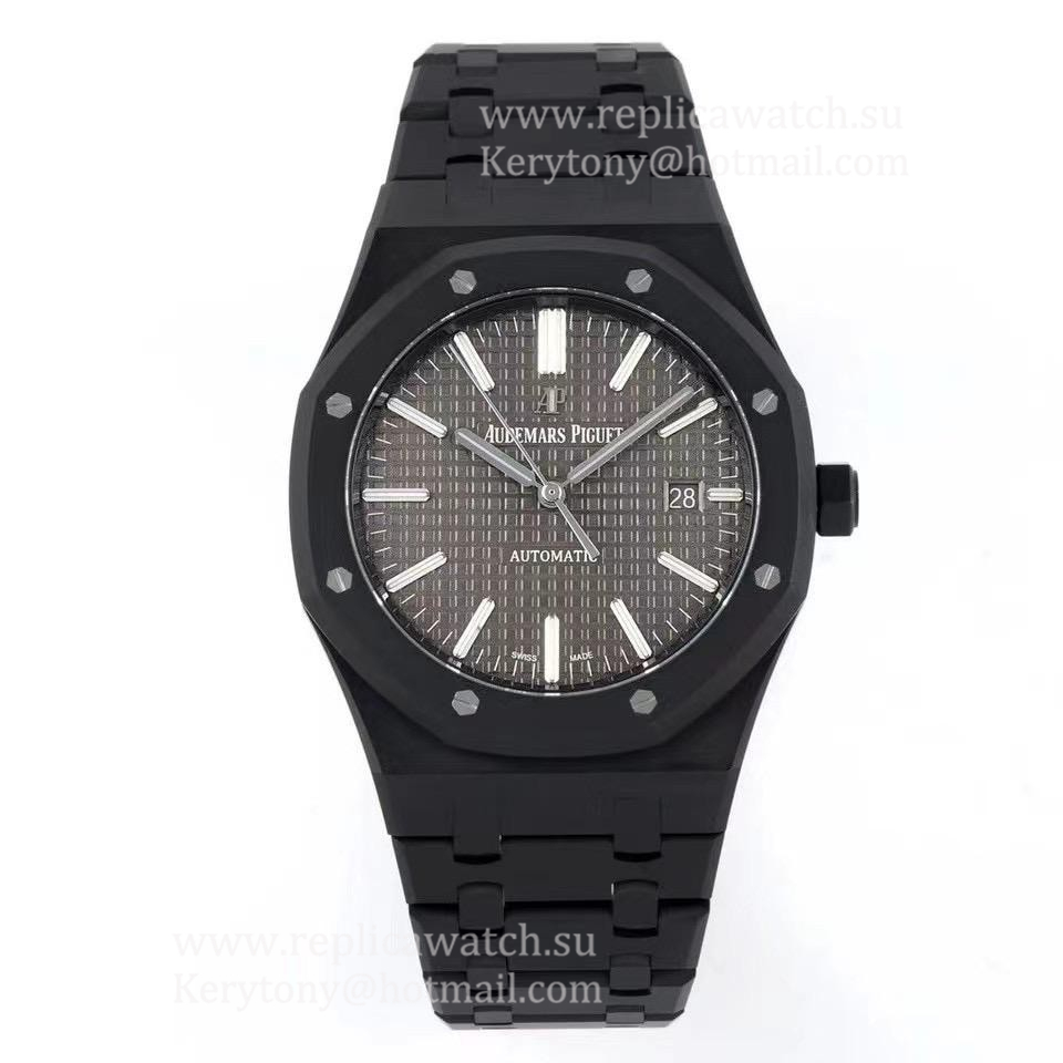 Fake Audemars P1g*et Royal Oak 15400 41mm ZF PVD Grey Dial 3120 (Free Box)