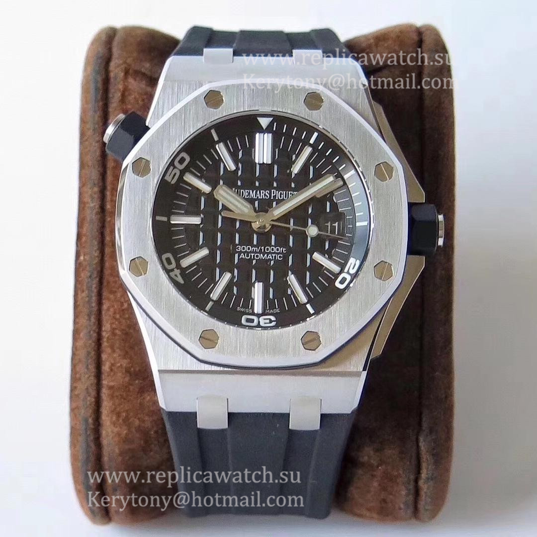 Fake Audemars P1g*et Royal Oak Offshore Diver 15710ST.OO.A002CA.01 V9F SS Black Dial 3120