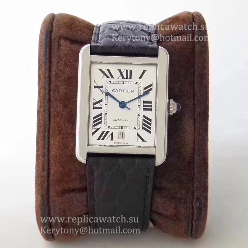 Replica Ca*t1er Tank Solo 41mm Automatic W5200027 KZF  SS White Dial M9015