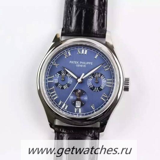Fake Pat*k Phi1i*pe Annual Calendar 5035G SS Blue Dial PPF 315SQA