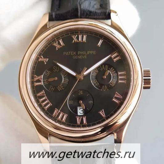 Replica Pat*k Phi1i*pe Annual Calendar 5035R Rose Gold Black Dial PPF 315SQA