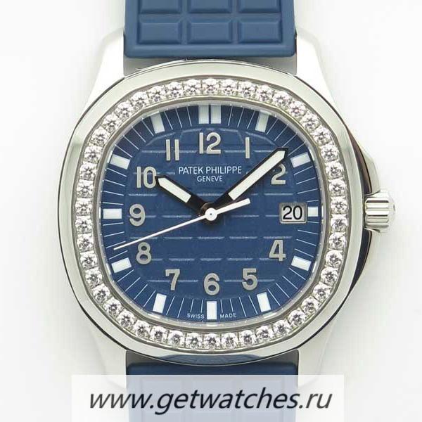 NEW Replica Pat*k Phi1i*pe Aquanaut Luce Ladies 5067A-025 JJF SS & D1am0nds Blue Dial E23-250SC