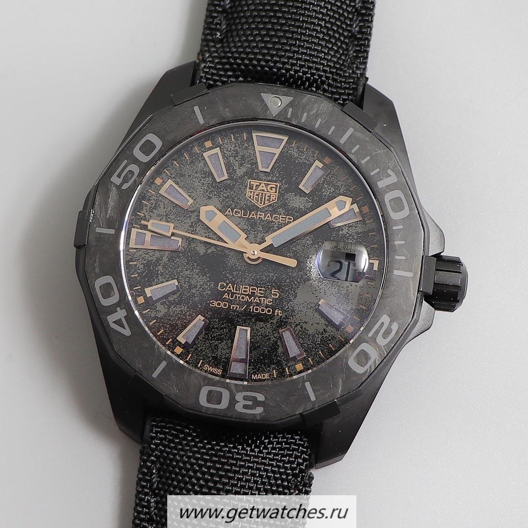 Replica Tag Heuer Aquaracer Calibre 5 WAY211A.FC6362 HBB V6F SS Black Dial 2824