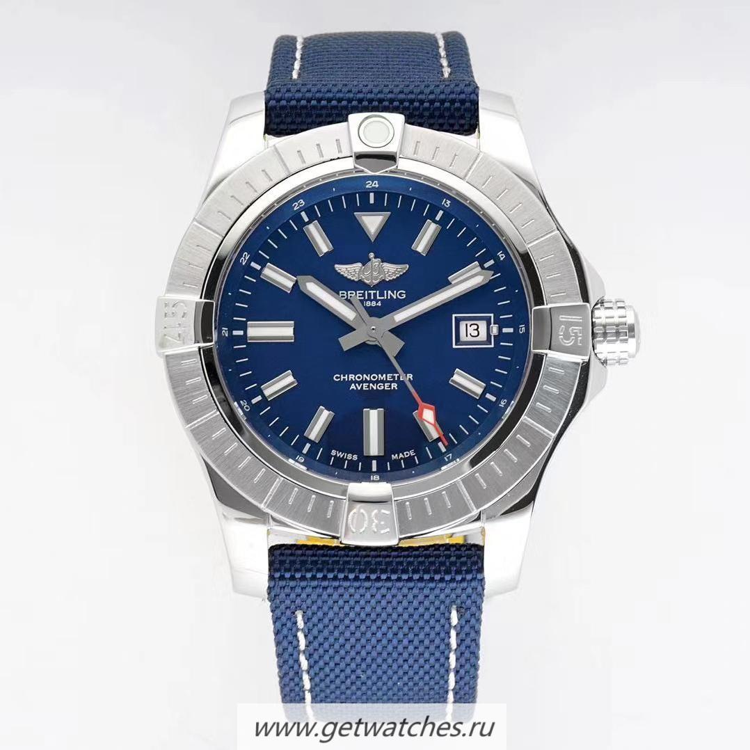 NEW Replica Breitling Avenger Automatic 45 Seawolf BLSF SS Blue Dial 2836