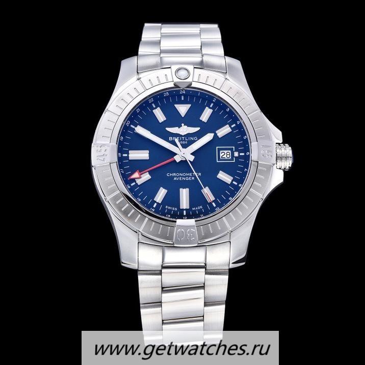 Shop Breitling Avenger GMT 45mm GF SS Blue Dial 2836