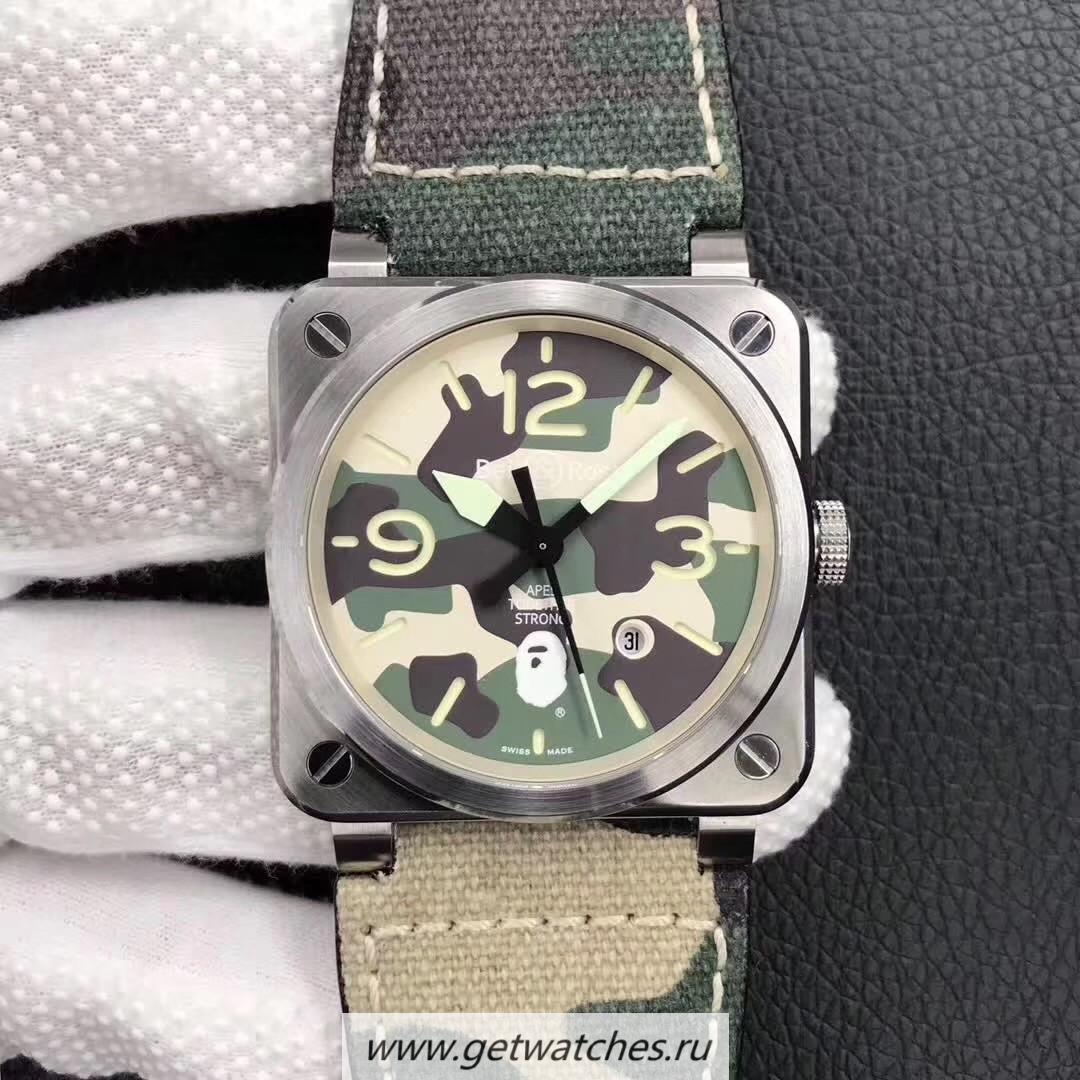 Best Price Bell & Ross BR 03-92 Steel Bape Noob Factory V3 SS Camouflage Apes Dial M9015