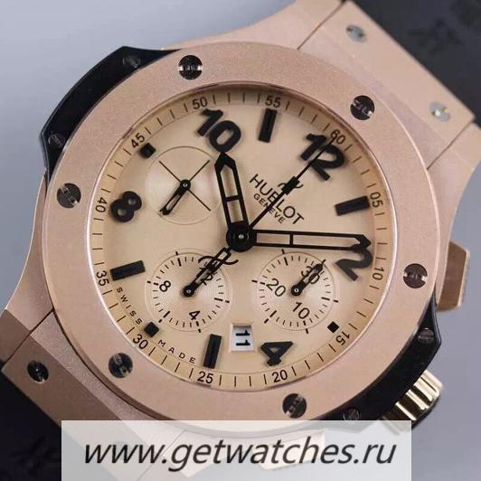 Replica Hublot Big Bang Matt Rose Gold Gold Dial 7750