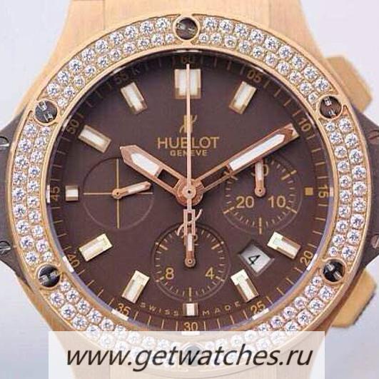 High Quality Hublot Big Bang Rose Gold D1am0nds Bezel Swiss HUB4100