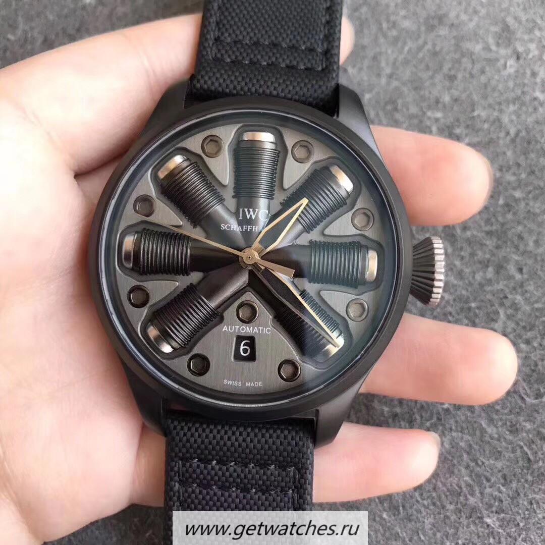 Perfect Replica IWC Big Pilot Top Gun IWF Ceramic Nuts Dial M9015