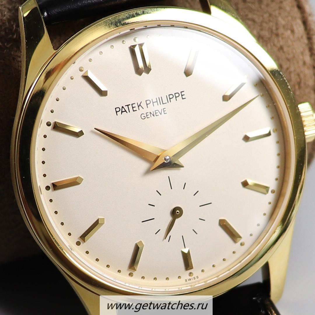 Perfect Replica Pat*k Phi1i*pe Calatrava 5196 AIF Yellow Gold White Dial A23J
