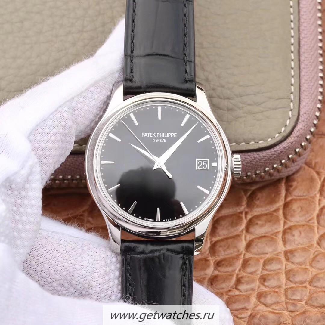 High Quality Pat*k Phi1i*pe Calatrava 5227 ZF SS Black Dial 324SC