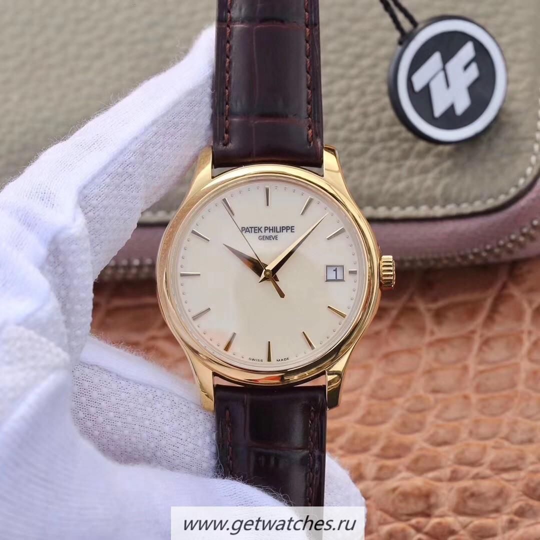 Fake Pat*k Phi1i*pe Calatrava 5227J-001 ZF Yellow Gold White Dial 324SC