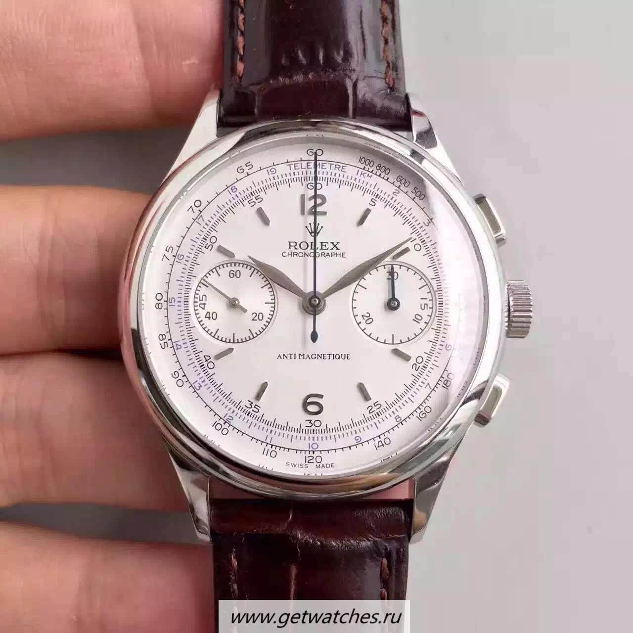 Replica R01ex Chronoe 66658 BPF SS White Dial Lemania Run 9@SEC