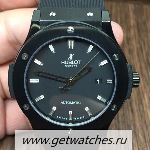 NEW Replica Hublot Classic Fusion Black Ceramic Black Dial 2824