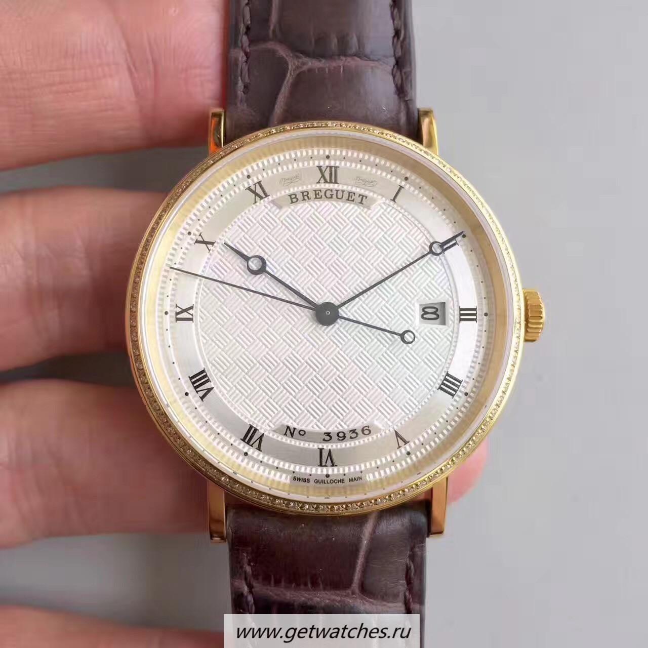 Perfect Replica Breguet Classique 5177 FKF Yellow Gold Silver Dial Caliber 777Q