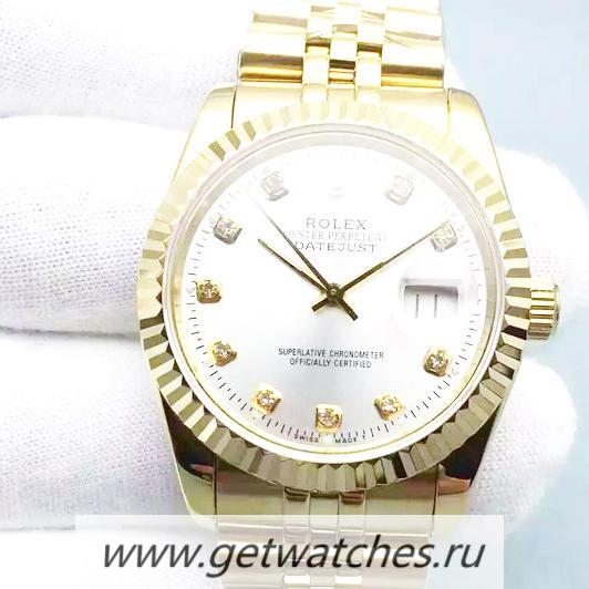 NEW Replica R01ex Datejust 116238-0079 36mm Yellow Gold Rhodium Dial 2836