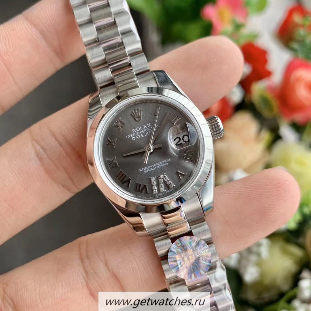 NEW Replica R01ex Datejust 28mm 279166 Ladies WF SS Anthracite Dial 2671