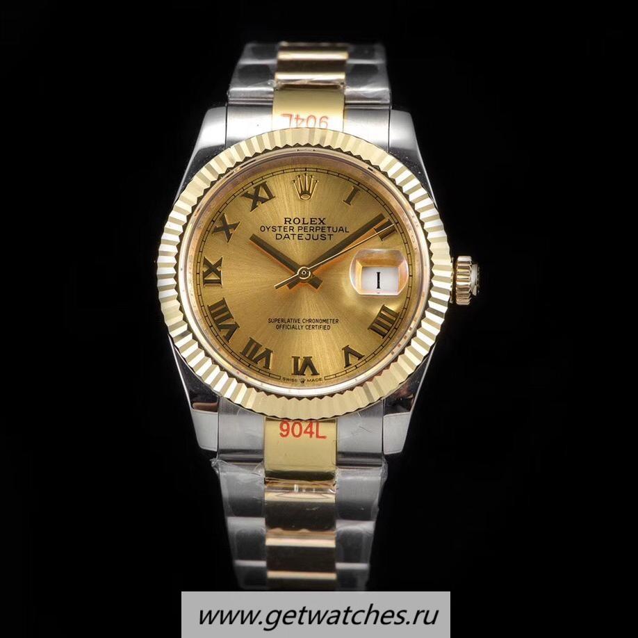Replica R01ex Datejust 36 126233 GMF SS 904L & 18K Yellow Gold Wrapped Champagne Dial 2836