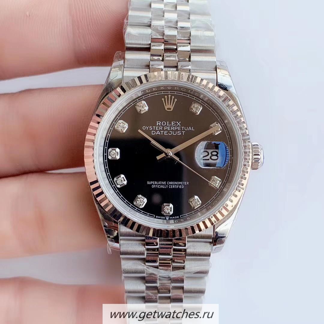 Shop R01ex Datejust 36 126234 EWF SS 904L Black Dial 3235