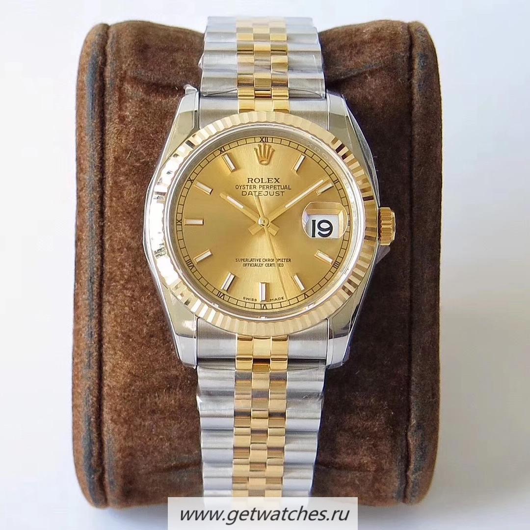 Best Price R01ex Datejust 36mm 116233 ARF V3 SS & Yellow Gold Champagne Dial 3135