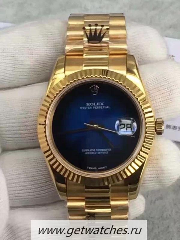 Shop R01ex Datejust 41 Lapis Lazuli HKF Yellow Gold Blue Dial 3255