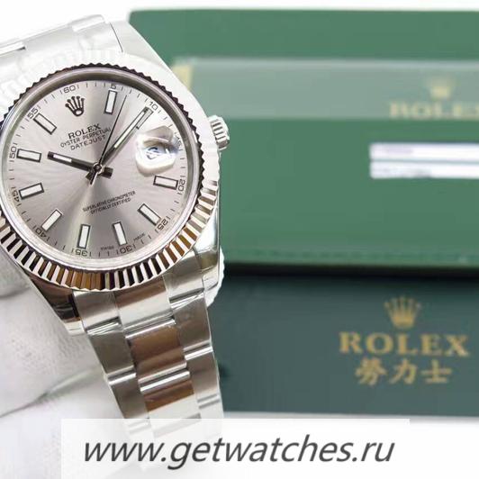 Copy R01ex Datejust II 116334 41mm EWF SS Anthracite Dial 3136