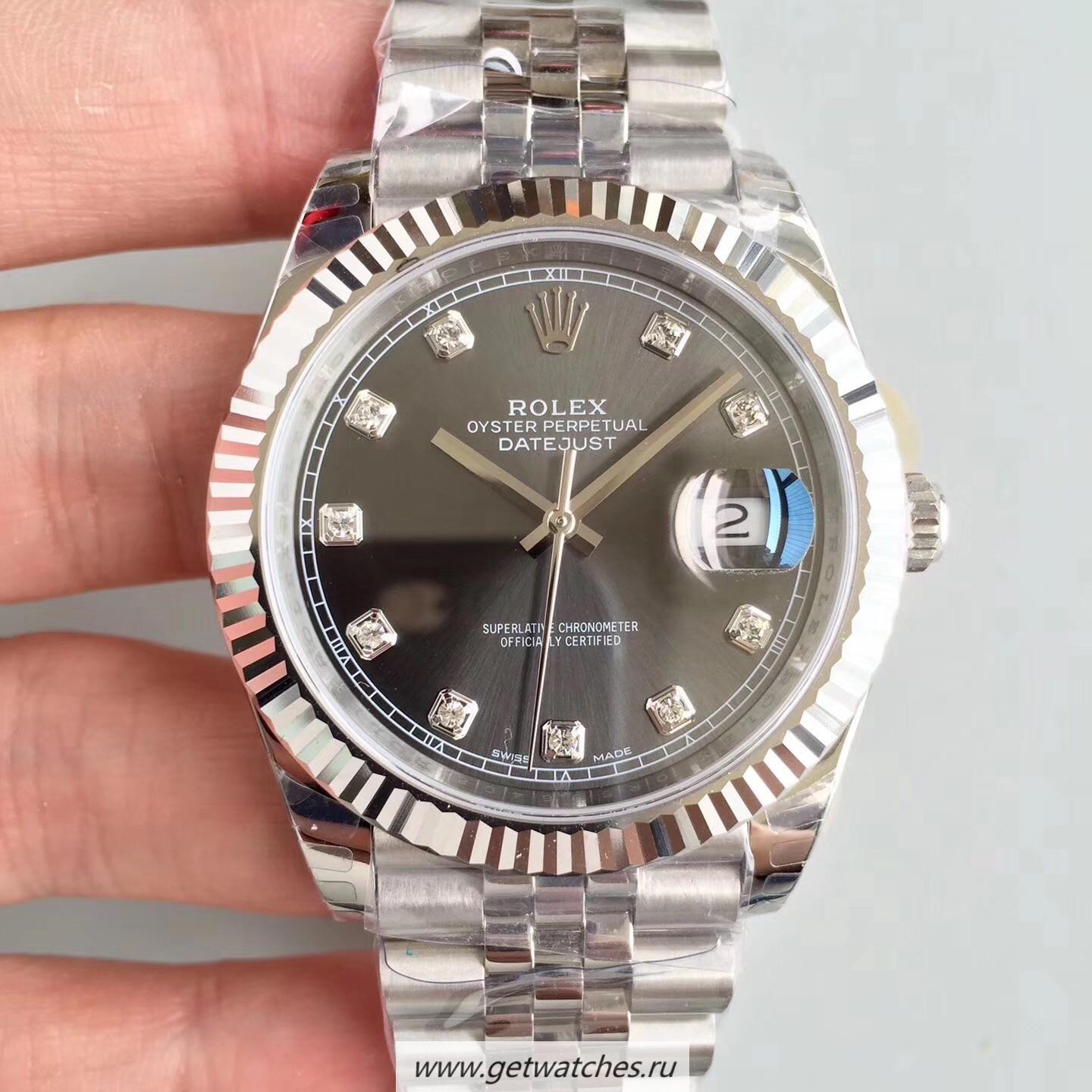 Replica R01ex Datejust II 126334 41mm 2018 EWF SS Anthracite Dial 3235