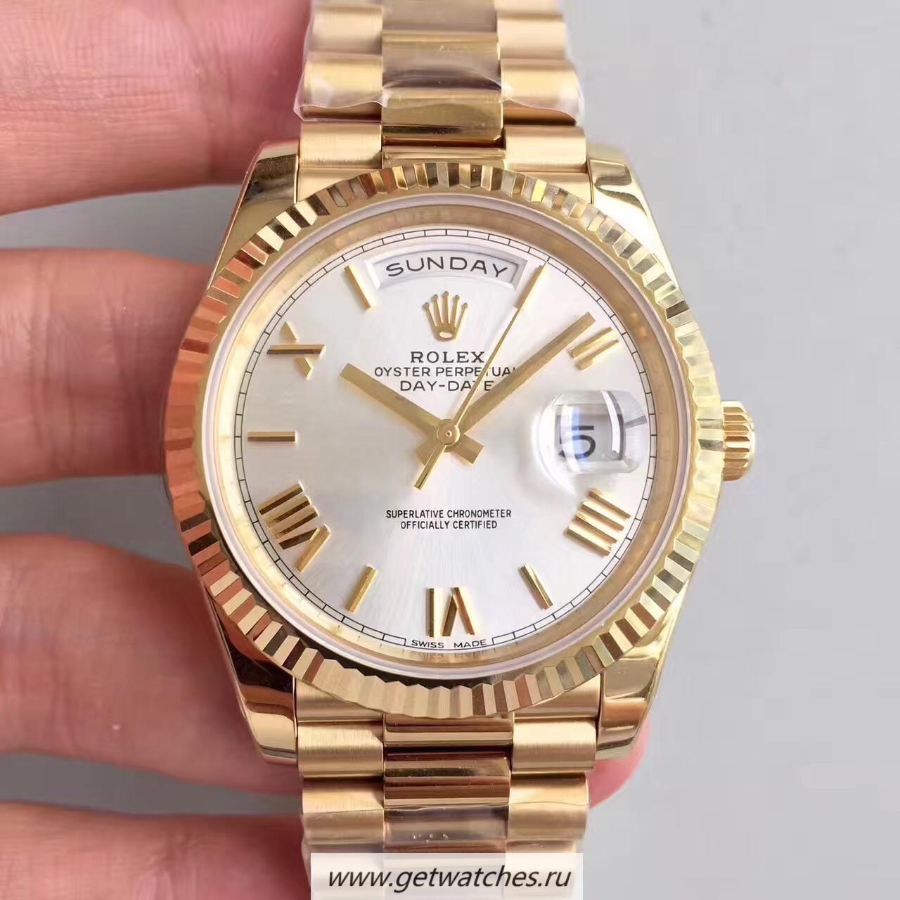 Best Price R01ex Day-Date 40 228238 Noob Factory Yellow Gold Rhodium Dial 3255