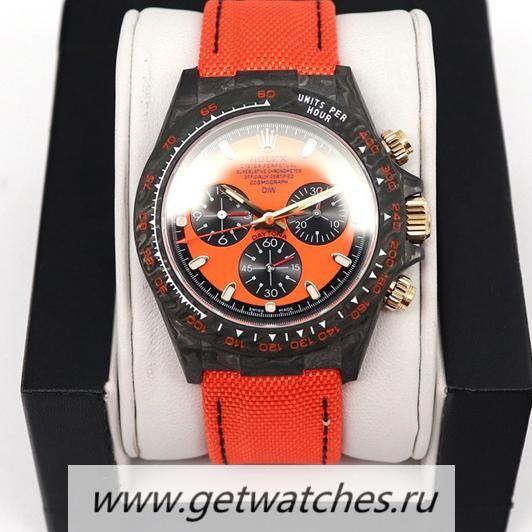 Replica R01ex Daytona DIW WWF V2 Forged Carbon Orange Dial 7750