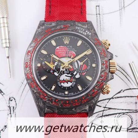 Copy R01ex Daytona DIW WWF V2 Forged Carbon Red Dial 7750