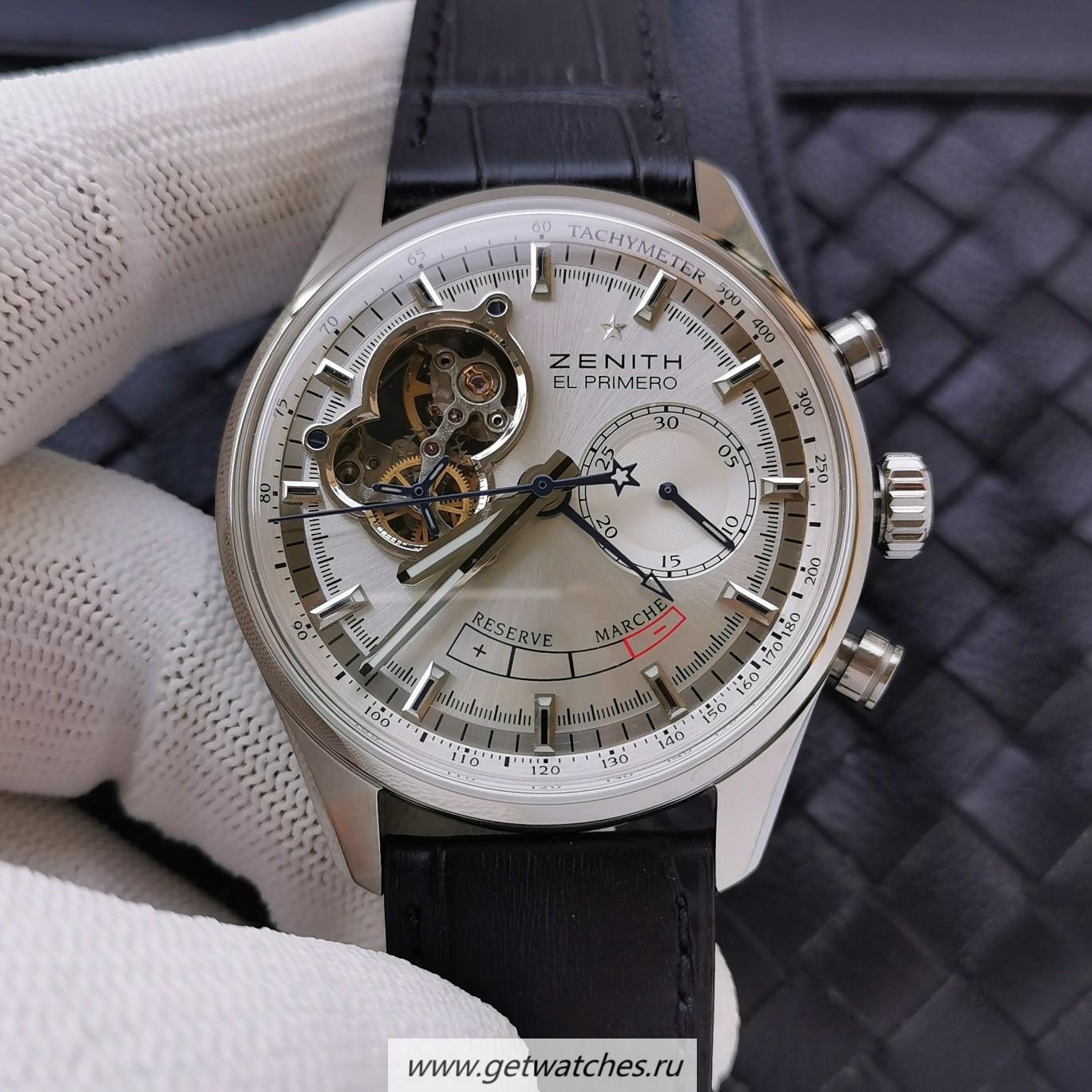 Shop Zenith El Primero AXF SS Silver Dial Lemania