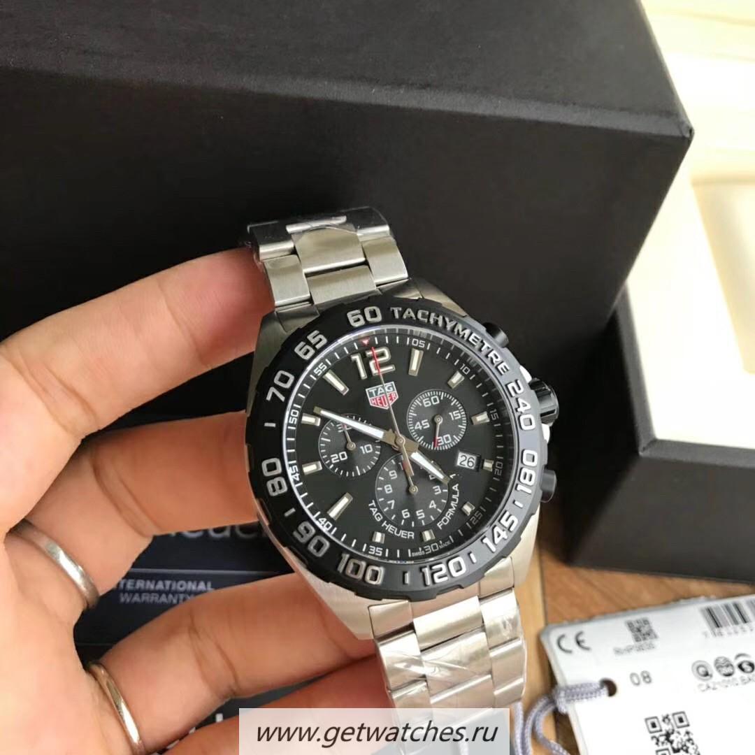Perfect Replica Tag Heuer Formula 1 Ayrton Senna Limited Edition WAZ1012.BA0883 Noob Factory  SS Black Dial Ronda Quartz