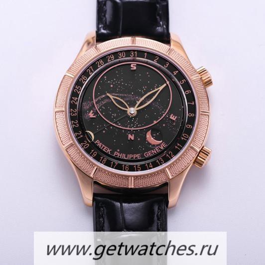 High Quality Pat*k Phi1i*pe Grand Complications Sky Moon Celestial 6102P Noob Factory Rose Gold Black Dial 240 LU CL C