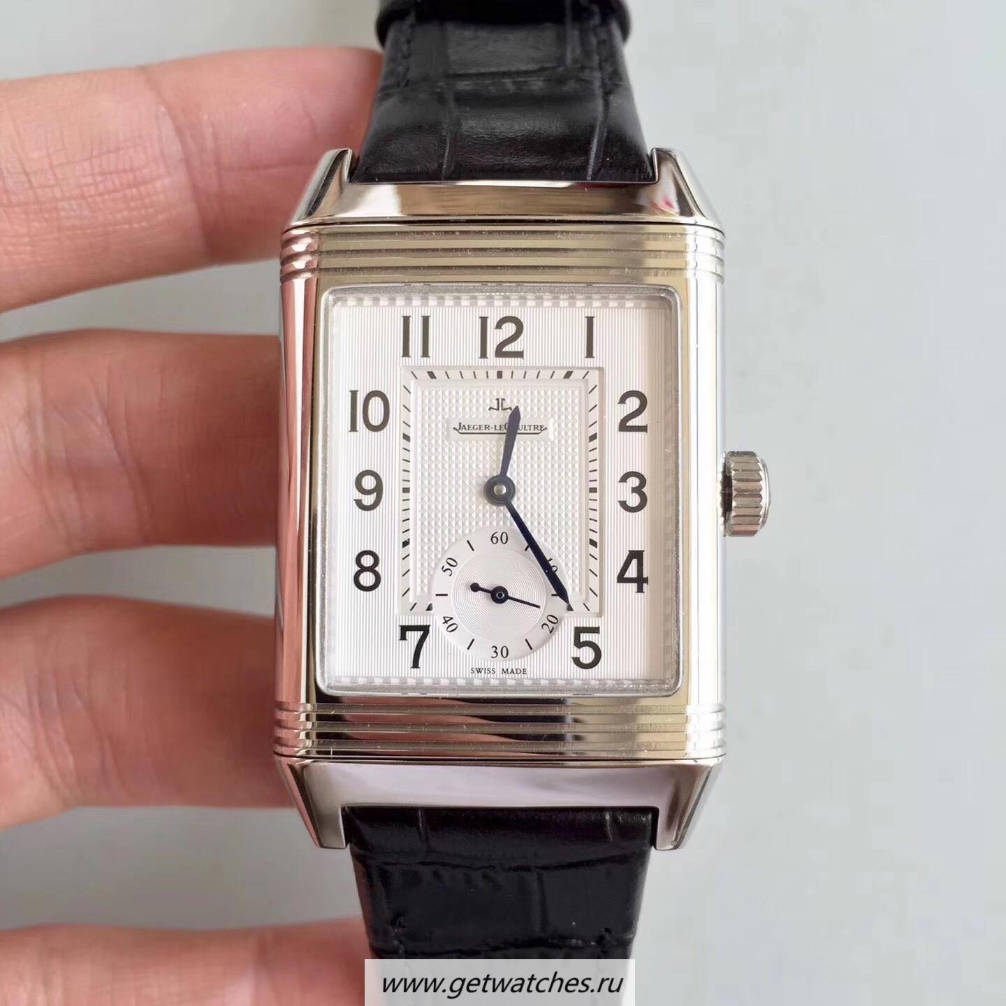 Replica Jaeger-LeCoultre Grande Reverso 986 Noob Factory SS Silver Dial JLC 986