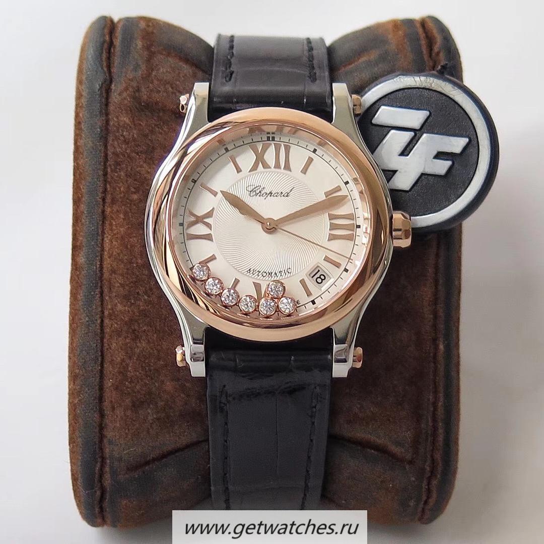 NEW Replica Chopard Happy Sport 36mm Automatic 278559 ZF Ladies SS & Rose Gold Silver Dial 2892