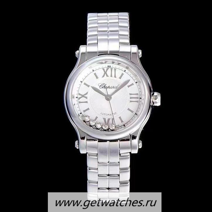 Perfect Replica Chopard Happy Sport 36mm Automatic YF Ladies SS Silver Dial 2892
