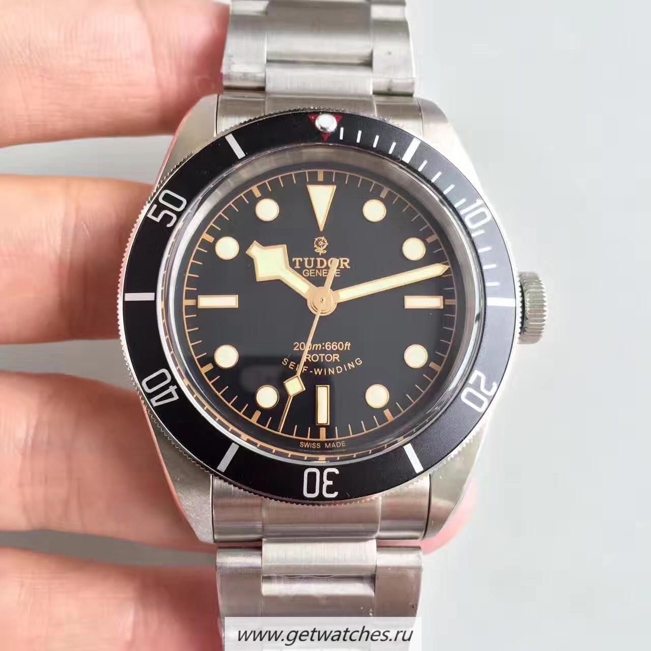 Copy Tudor Heritage Black Bay Black 79220N ZF V4 SS Black Dial 2824