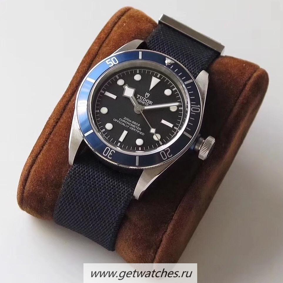 Best Price Tudor Heritage Black Bay Blue 79230B ZF V4 SS Black Dial 2824