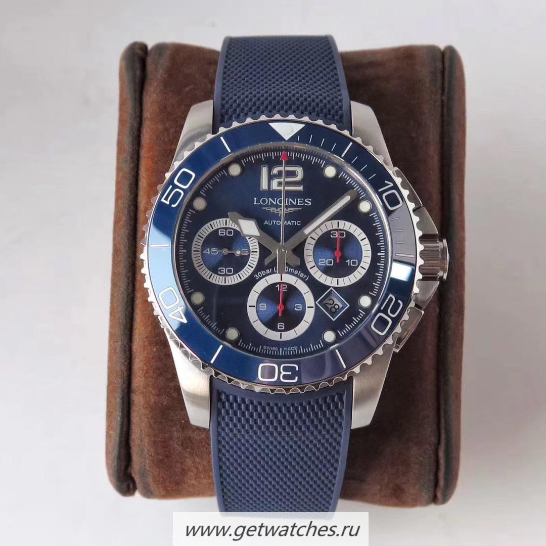 Shop Longines HydroConquest L3.883.4.96.9 ACF SS Blue Dial 7750