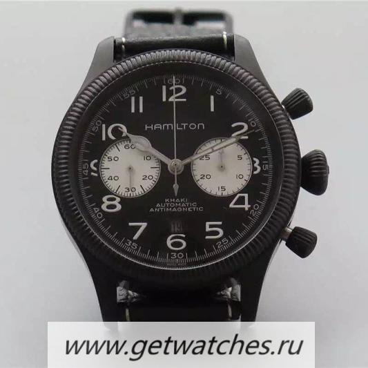 High Quality Hamilton Khaki Pilot Pioneer PVD Black & White Dial 7750