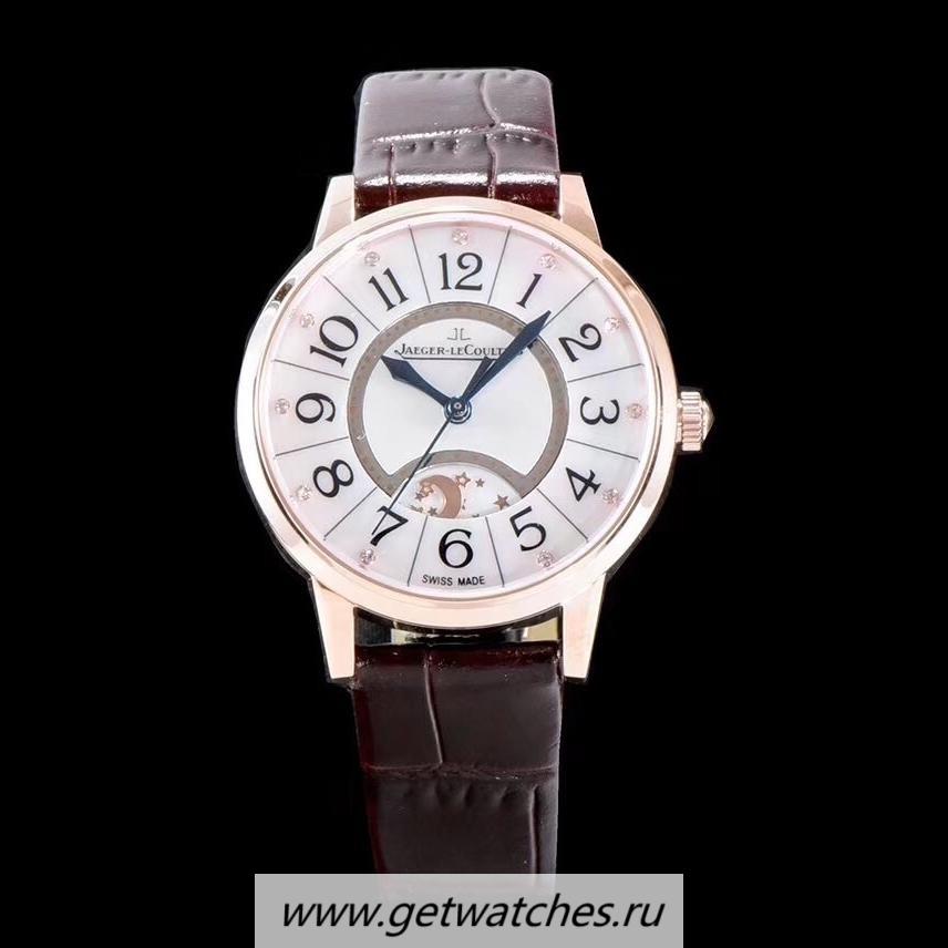 Fake Jaeger-LeCoultre Ladies Rendez-Vous Night & Day 3442430 Noob Factory V2 Rose Gold Mother Of Pearl Dial 898A/1