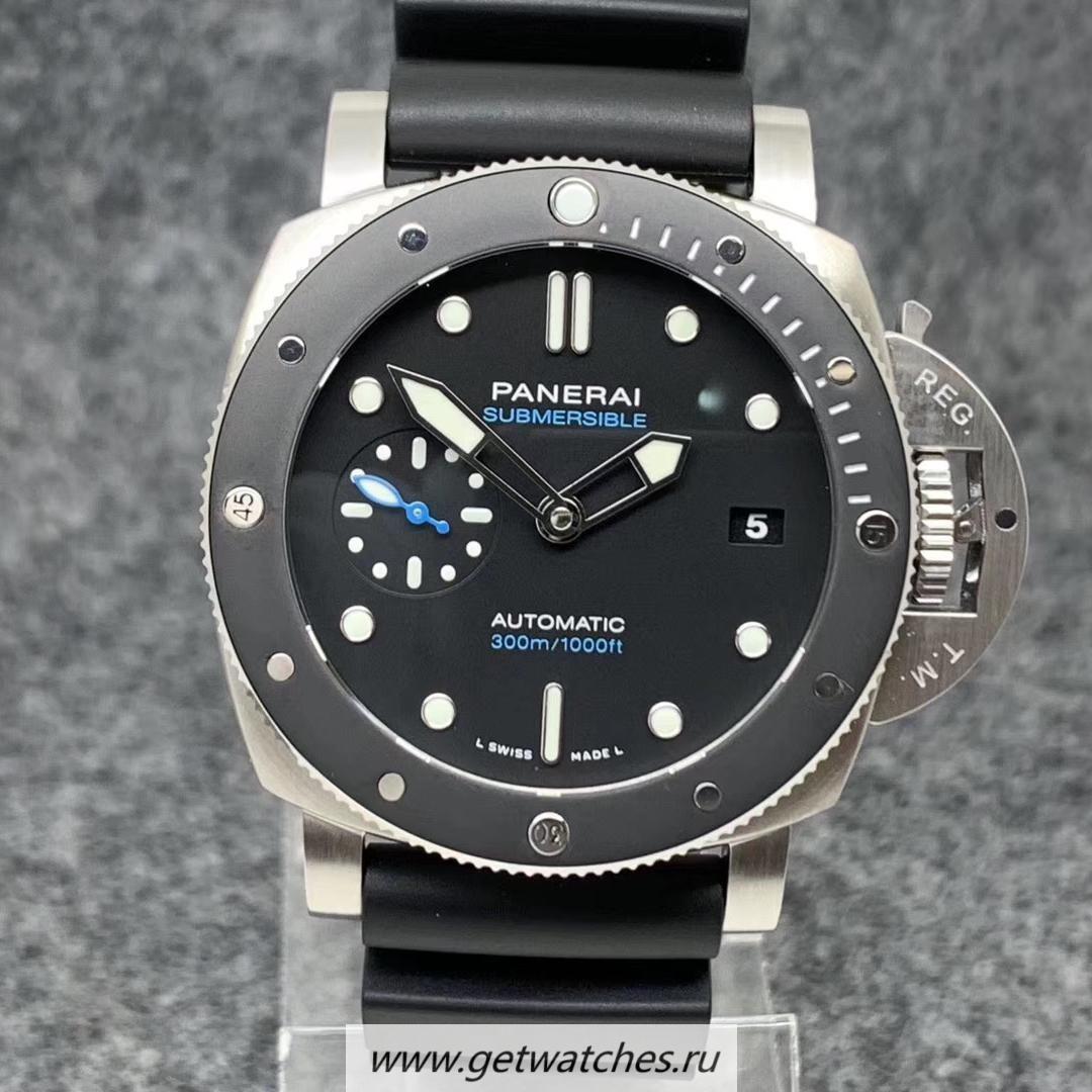 Perfect Replica Pa*e*a1 Luminor Submersible PAM1039 Luna Rossa VSF Carbotech Dark Grey Sail Dial White Strap P9010 (Free Strap)