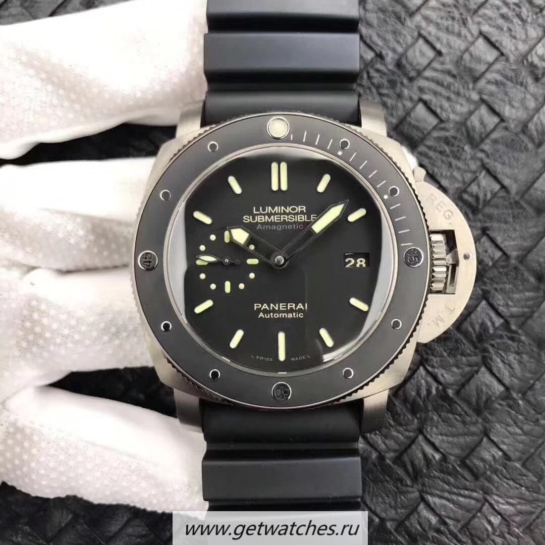 Copy Pa*e*a1 Luminor Submersible Mike Horn Edition PAM984 VSF Titanium Black Dial P9010