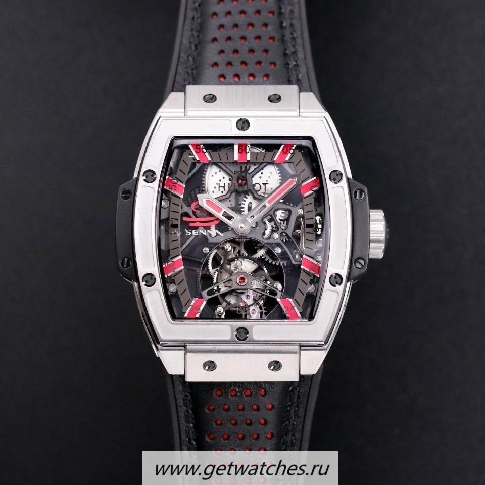 Replica Hublot MP06 Spirit Of Big Bang Senna JBF SS Skeleton Dial Red Markers Tourbillon